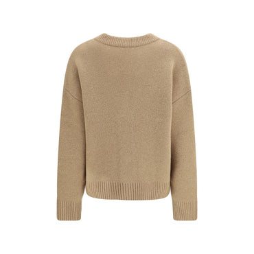 Ami Paris Beige Alpaca Vicugna Pacos Cardigan