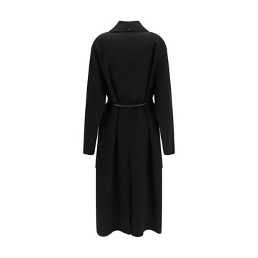 Max Mara Black Wool Oves Aries Coat