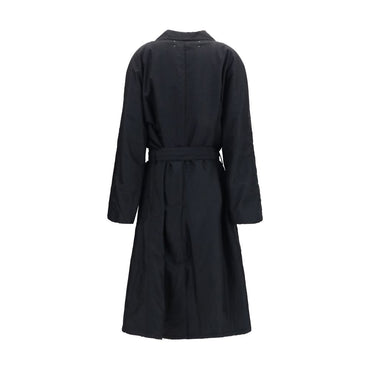 Maison Margiela Black Wool Oves Aries Coat