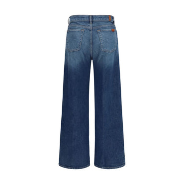 7FOR Blue Cotton Jeans Denim