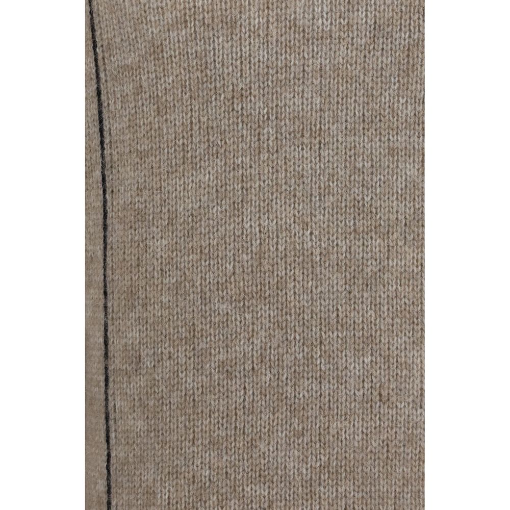 Giorgio Armani Beige Alpaca Vicugna Pacos Hoodie