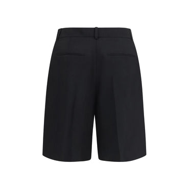 Khaite Black Wool Oves Aries Bermuda Shorts