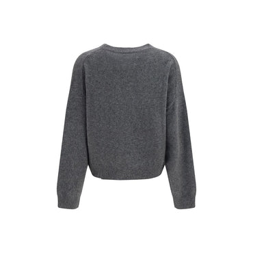 Loulou De Saison Gray Wool Oves Aries Sweatshirt