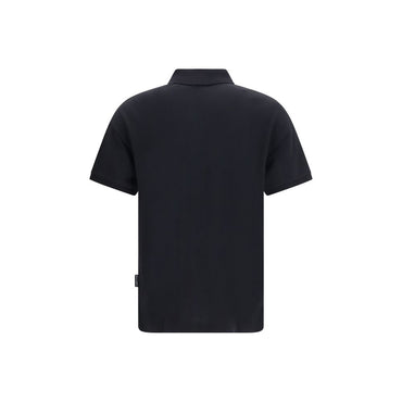 Palm Angels Black Cotton Polo Shirt