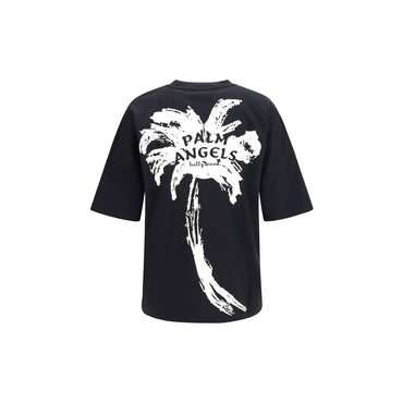 Palm Angels Black Cotton T-Shirt