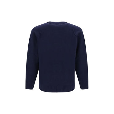 C.P. Company Blue Wool Oves Aries Sweatshirt