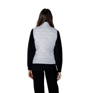 EA7 Emporio Armani White Polyester Sleeveless Jacket
