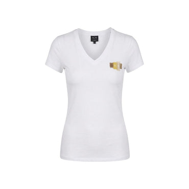 Armani Exchange White Cotton T-Shirt