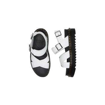 Dr. Martens White Leather Strap-On Sandals