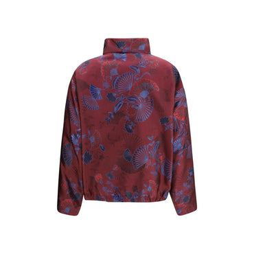 Giorgio Armani Bordeaux Polyester Full-Length Jacket