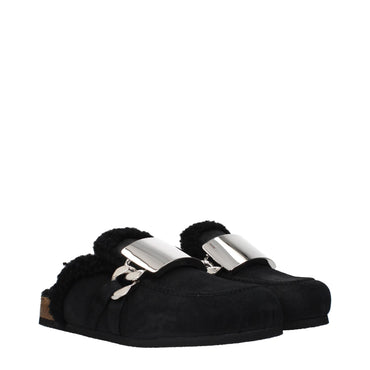 J.W.Anderson Black Leather Slippers