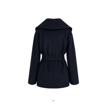 Max Mara Blue Virgin Wool Coat