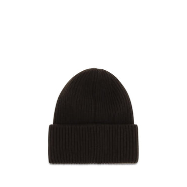 Moncler Brown Wool Oves Aries Beanie