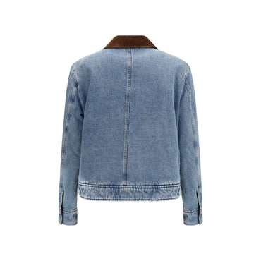 Ami Paris Blue Cotton Denim Jacket