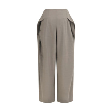 Jacquemus Gray Wool Oves Aries Flared Pants