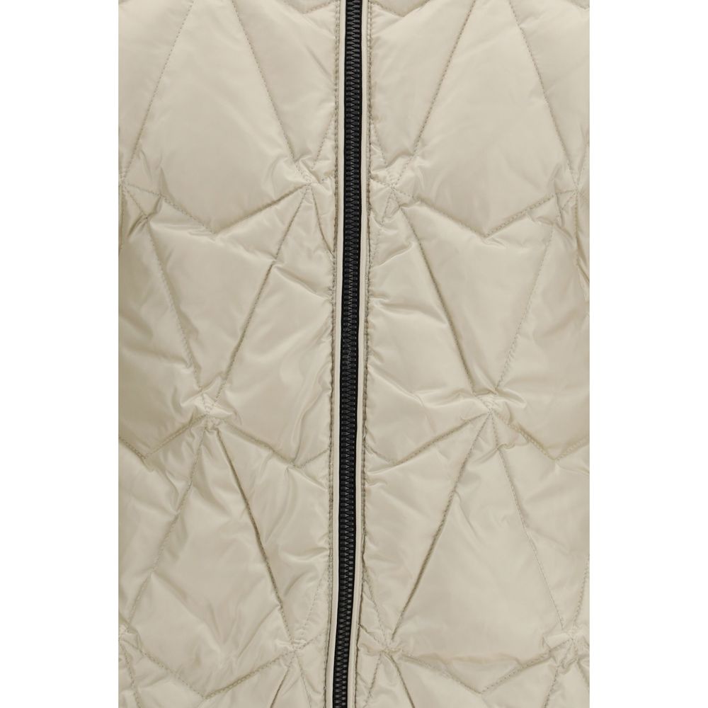 Moose Knuckles Beige Goose Down Full-Length Jacket
