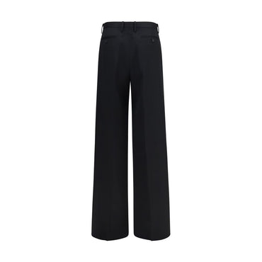 Fendi Black Cotton Casual Pants