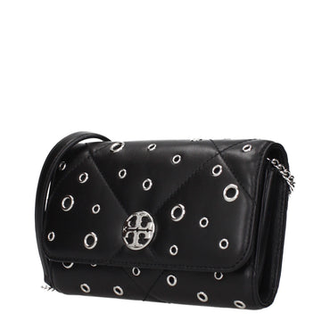 Tory Burch Black Leather Clutch Bag