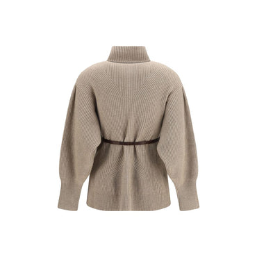 Brunello Cucinelli Beige Wool Oves Aries Cardigan