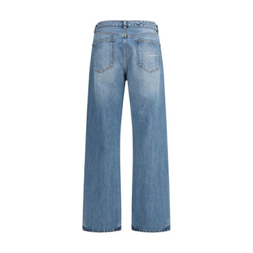 Jacquemus Blue Cotton Jeans Denim