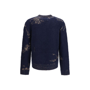 Maison Margiela Blue Cotton Sweatshirt