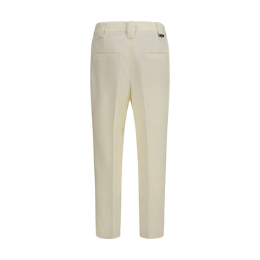 Versace Beige Wool Oves Aries Cropped Pants