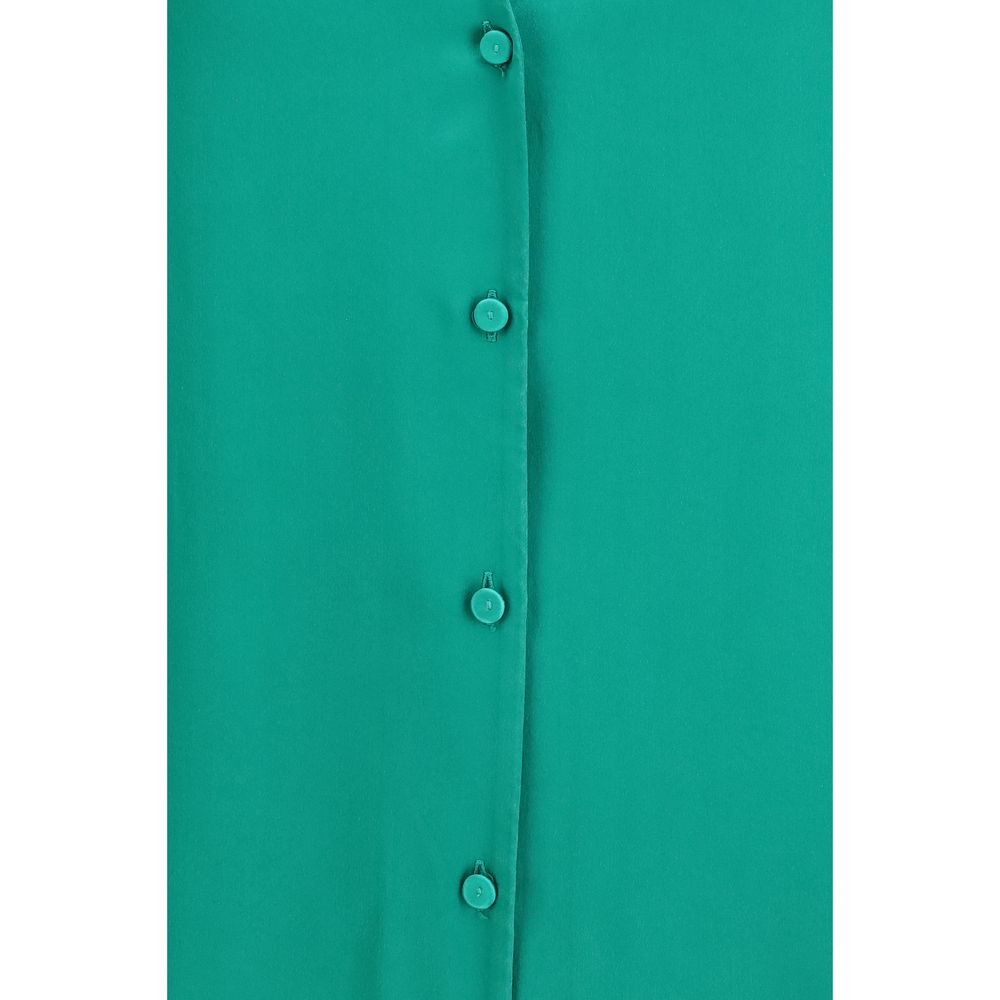 Forte_Forte Bicolor Silk Dress Shirt