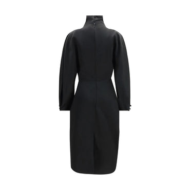 Khaite Black Acetate Cocktail Dress