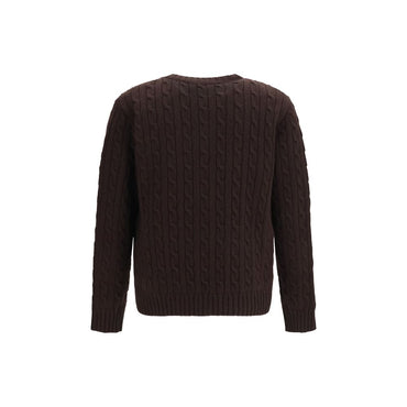 Valentino Garavani Brown Wool Oves Aries Cardigan