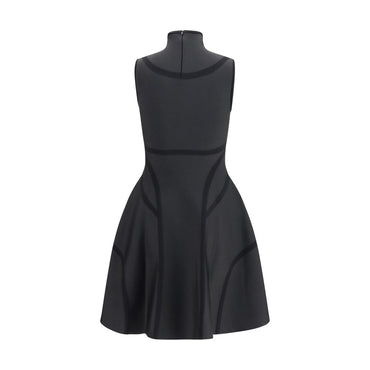 Alexander McQueen Black Polyester Cocktail Dress