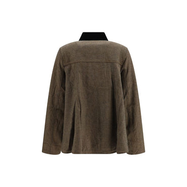 Ganni Brown Cotton Denim Jacket