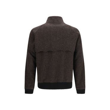 Baracuta Brown Viscose Biker Jacket