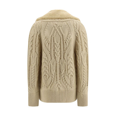 Ermanno Scervino Beige Wool Oves Aries Sweatshirt