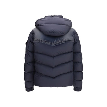 Moncler Blue Goose Down Full-Length Jacket