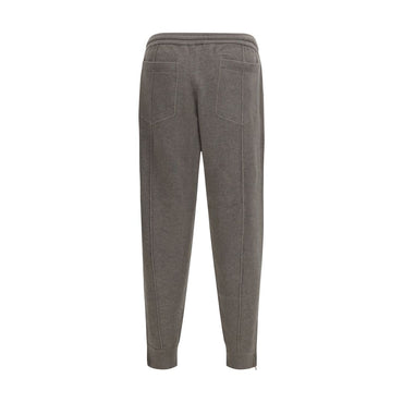 Brunello Cucinelli Bicolor Cashmere Athletic Pants