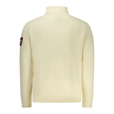 Norway 1963 White Wool Men Sweater
