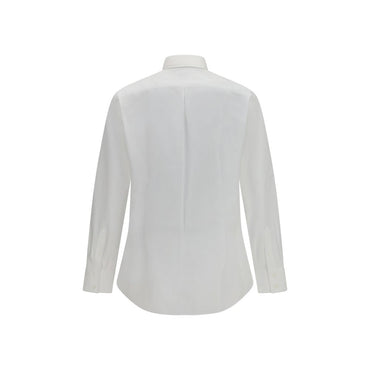Brunello Cucinelli White Cotton Dress Shirt