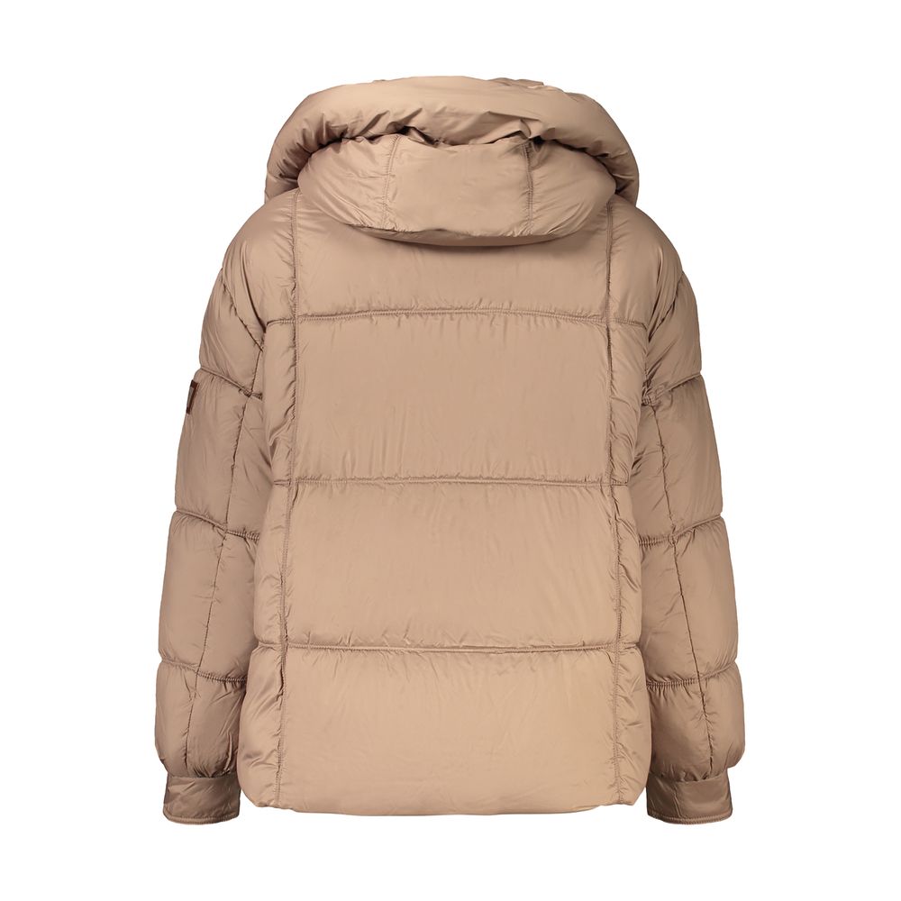 Pepe Jeans Brown Polyester Women's Jacket