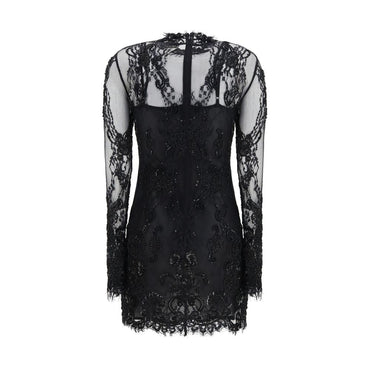 Blumarine Black Polyamide Cocktail Dress