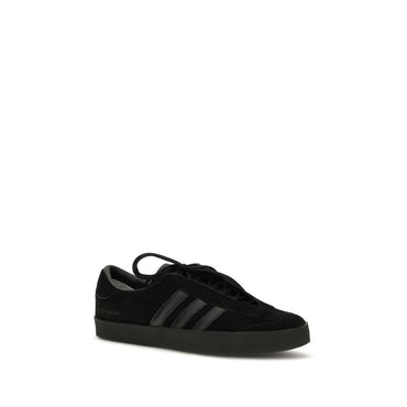 Y-3 Black Calf Leather Bos Taurus Athletic Sneakers