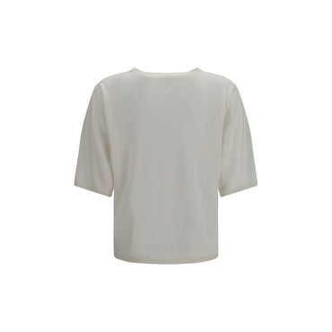 Brunello Cucinelli White Cashmere Sweatshirt