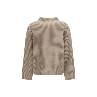Brunello Cucinelli Beige Wool Oves Aries Turtleneck