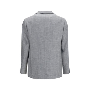 Brunello Cucinelli Gray Wool Oves Aries Blazer
