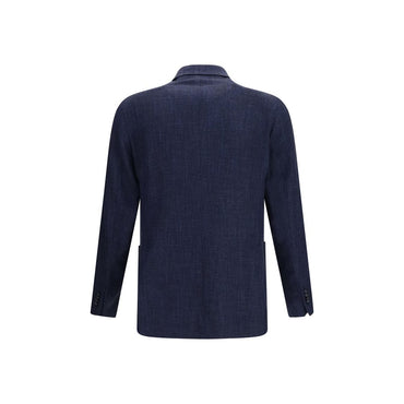 Tagliatore Blue Wool Oves Aries Blazer