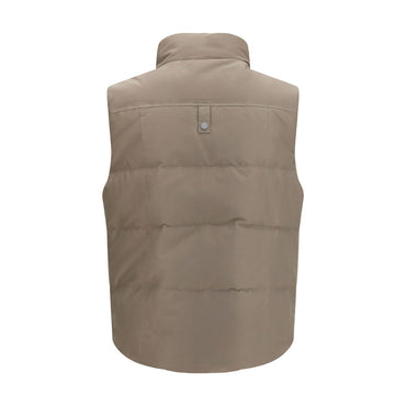 Moose Knuckles Beige Cotton Sleeveless Jacket
