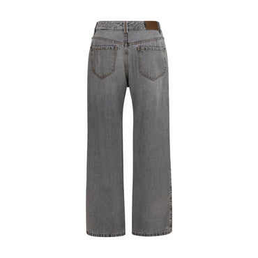 Brunello Cucinelli Gray Cotton Jeans Denim