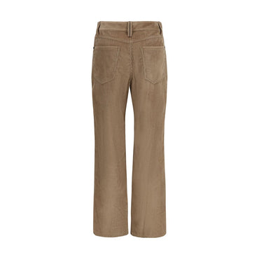 Brunello Cucinelli Brown Cotton Casual Pants