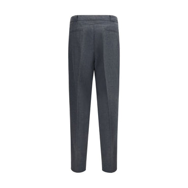 Brunello Cucinelli Gray Wool Oves Aries Dress Pants