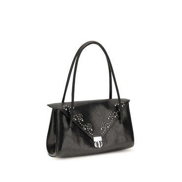 Marni Black Calf Leather Bos Taurus Shoulder Bag