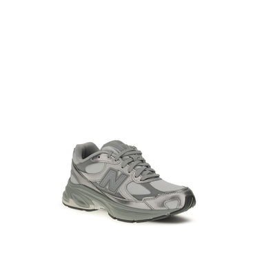 New Balance Gray Fabric Athletic Sneakers